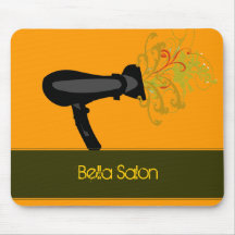 Salon moderne d'orange de beauté tapis de souris