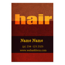 Salons de salon de coiffure modèles de cartes de visite