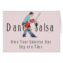 Salsa SUPÉRIEUR de danse Carte De Vœux