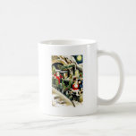 Salutation de Noël avec des travells du père noël  Mugs À Café