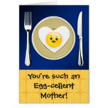 Salutation du jour de mère de Kawaii d'Oeuf-cellen Carte De Vœux
