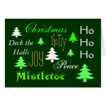 Salutation élégante d'arbre de Noël Carte