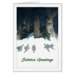 Salutations 2 de solstice carte de vœux
