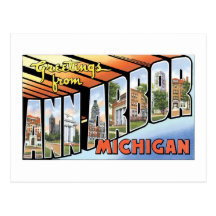 Salutations d'Ann Arbor, Michigan ! Carte Postale