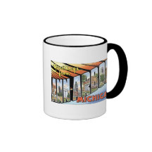 Salutations d'Ann Arbor, Michigan ! Tasse À Café