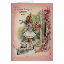 Salutations d'appel d'anniversaire cartes de vœux