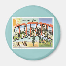 Salutations d'Arizona Aimants Pour Réfrigérateur