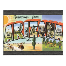 Salutations d'Arizona, cru Cartes Postales