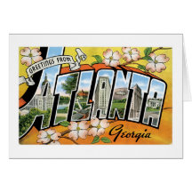 Salutations d'Atlanta, GA ! Carte