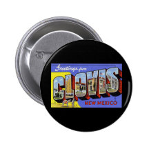 Salutations de Clovis Nouveau Mexique Badges Avec Agrafe