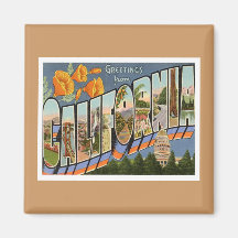 Salutations de la Californie Aimant