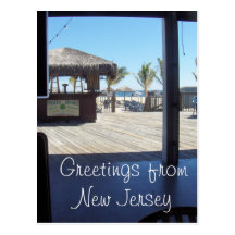 Salutations de NJ - plage agréable de point Cartes Postales