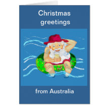 Salutations de Noël d'Australie Carte De Vœux