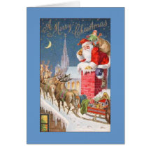 Salutations de Père Noël Cartes De Vœux