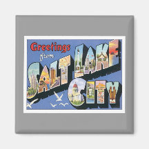 Salutations de Salt Lake City Utah Magnets