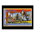Salutations de Santa Cruz la Californie Carte Postale