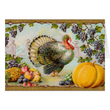 Salutations de thanksgiving carte de vœux