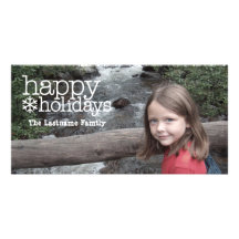 Salutations de vacances - pleine photo cartes avec photo