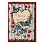 Salutations de Valentine - carte