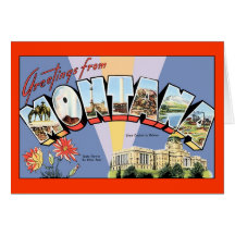 Salutations du Montana Carte