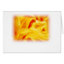 Salutations oranges de lis carte de vœux