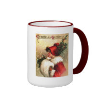 Salutations vintages de Noël Mugs
