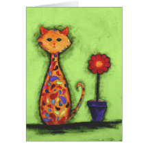 Sam, the Paisley Cat Cards