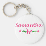 Samantha (papillon rose) porte-clefs