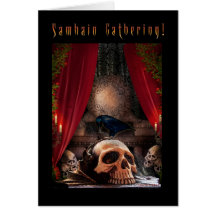 Samhain recueillant l'invitation - repaire de Rave Carte