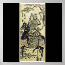 Samouraï-Affiche des 1750's en retard de peinture 