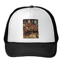 Samouraïs dans le combat, circa 1800's casquette de camionneur