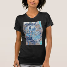 Samouraïs surfant sur les dos des crabes C. 1800's T-shirts