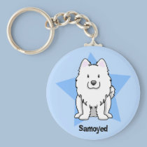 Samoyed d'étoile de Kawaii porte-clés