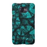 Samsung enferment le noir et le vert d'art de frac coque galaxy s2