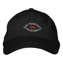 SAN FRANCISCO LA CALIFORNIE, ETATS-UNIS CASQUETTES BRODÉES