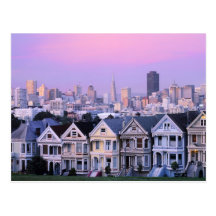 San Francisco, la Californie. Vue de victorien Carte Postale