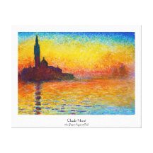 San Giorgio Maggiore au crépuscule Claude Monet Impression Sur Toile