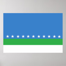 San Jose drapeau de Costa Rica, Comores Affiches