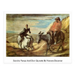 Sancho Panza et Don don Quichotte par Honore Daumi Cartes Postales