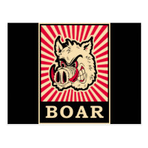 Sanglier d'art de bruit cartes postales