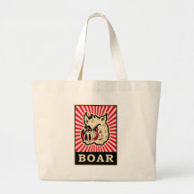 Sanglier d'art de bruit sacs de toile