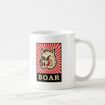 Sanglier d'art de bruit tasse