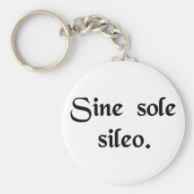 Sans soleil je suis silencieux porte-clé