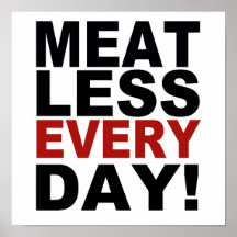 Sans viande chaque jour posters