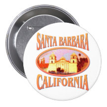 Santa Barbara Pin's Avec Agrafe