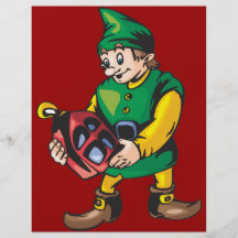 Santa Elf et lanterne Prospectus En Couleur
