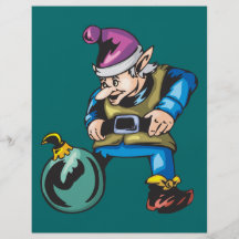 Santa Elf et ornement Prospectus Avec Motif