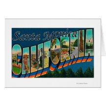 Santa Monica, la Californie - grandes scènes de le Cartes De Vœux