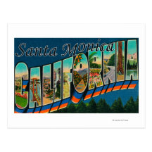 Santa Monica, la Californie - grandes scènes de le Carte Postale