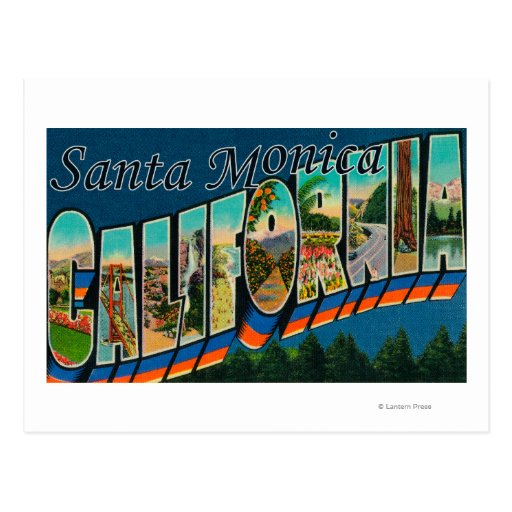 Santa Monica, la Californie - grandes scènes de le Carte Postale